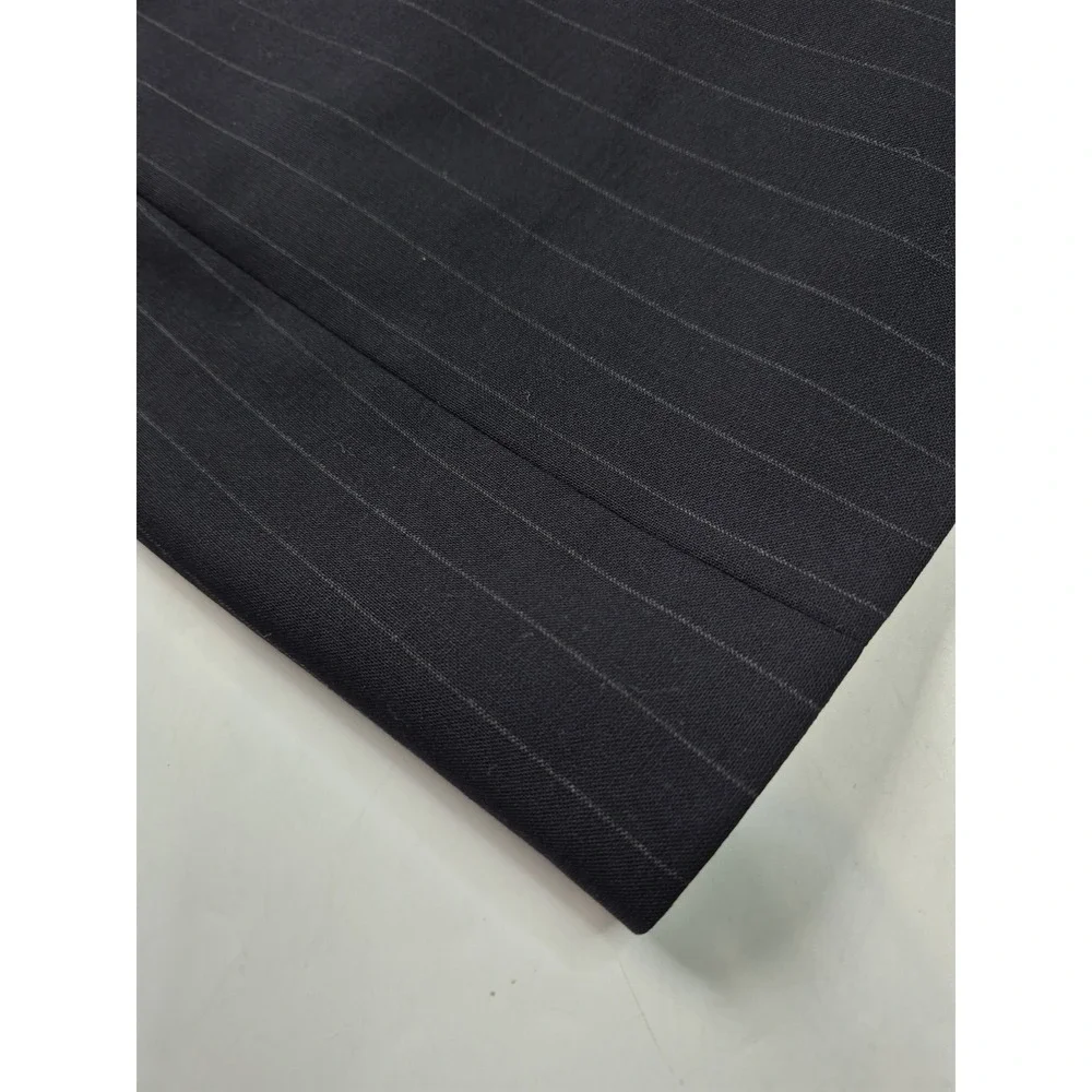 Brooks Brothers Mens Sport Coat 41L Midnight Blue Pinstripe Wool 2 Button Blazer